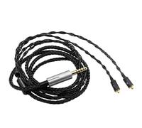 Youkamoo IEM - Cable de repuesto desmontable, cable de auriculares MMCX equilibrado de 4,4 mm, compatible con Shure SE215, SE315, SE425 SE535, SE846 (negro)