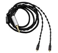 Youkamoo IEM - Cable de repuesto para auriculares desmontable, cable MMCX de 3.5 mm compatible con Shure SE215, SE315, SE425 SE535, SE846 (negro)