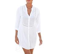 YouKD Mujeres Bohemia Túnica Tops Encaje Floral Cárdigan Traje de Baño Cubiertas Verano Playa Poncho