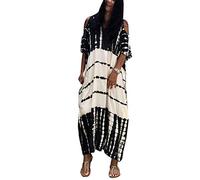 YouKD Summer Sin Hombros Kaftan Bohemio Homewear Beach Bikini Coverups Maxi Bata para Mujer
