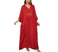 YouKD Vestido Bohemio Maxi de Verano Kaftan para Mujer Bikini de Playa Kimono Largo Talla única