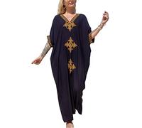 YouKD Vestido Largo de Kaftan Largo de Verano para Mujer Traje de Baño Bohemio Batas de Playa