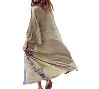 YouKD Vestido Largo de Kimono Largo de Cardigan Largo para Mujer Traje de baño Bohemio Batas de Playa