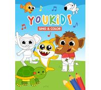 YouKids Sing & Color: Thumbnails & Characters from Our Popular Videos! Scan, Sing & Color with QR Codes!