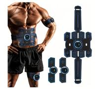 YOUKK Electroestimulador Muscular Abdominales,EMS Abdominales Electroestimulacion,Masajeador Eléctrico Cinturón con USB,8 Modos y 19 Intensidad,ABS Estimulador Muscular para Bdomen/Brazo/Piernas