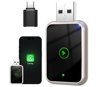 YOUKOYI Adaptador Inalámbrico CarPlay para Coches - Conversión Instantánea de Cable a Wireless, Plug & Play, Mini Diseño Estable, Compatible con iPhone iOS 10+ y Vehículos con CarPlay por Cable
