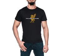 Youll Never Walk Alone Hombre Negro Camiseta Manga Corta Men's Black T-Shirt M