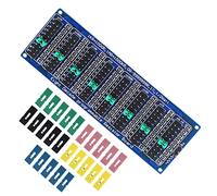 Youmile 0.1R - 9999999R Placa de resistencia programable Placa de resistencia deslizante ajustable de ocho décadas 1R 1% 1/2 Watt con tapa de puente de 25 piezas
