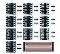 Youmile 10 piezas 3.3V a 5V 4 canales IIC I2C Convertidor de nivel lógico Módulo de cambio bidireccional para Arduino/Raspberry Pi con cable Dupont