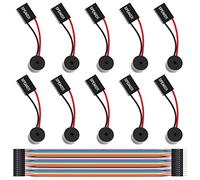Youmile 10 Piezas de Placa Base de PC con Mini Altavoz Interno, Caja de computadora, Placa Base, BIOS, Alarma, zumbador para Arduino/computadora con Cable de extensión Dupont