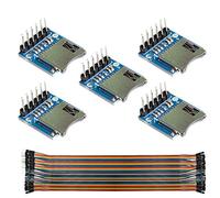 Youmile 10Pack TF Módulo de tarjeta Micro SD Módulo de protección de memoria Tarjeta de expansión de almacenamiento Micro SD Tarjeta Mini Micro SD TF con pines para Arduino ARM AVR con cable Dupont