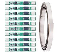 Youmile 10PCS 1S 3A 3.7V Placa de protección de batería de Litio 18650 Módulo de Cargador BMS Placa de protección de PCB para celda de batería de Litio de Iones de Litio con Tira de níquel