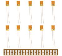 Youmile 10PCS BE120-5AA 120ohm Medidor tensión alta precisión resistencia a la presión Medidor de deformación lámina para sensor presión, celda carga con terminal de medidor de deformación de 20PCS