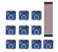 Youmile 10PCS TTP223B Módulo de interruptor táctil 2-5.5V 1 posición Interruptor táctil del sensor capacitivo digital para Arduino con cable Dupont