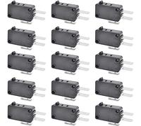 Youmile 15 uds 16A SPDT Micro interruptor botón de acción a presión Micro interruptor de límite V-15-1C25 AC/DC 125 V/250 V para microondas puerta horno congelador