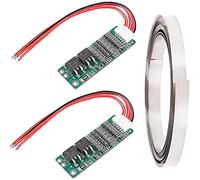 Youmile 2 Piezas 5S 15A Placa de protección del Cargador 18V 21V 18650 Batería de Litio de Iones de Litio BMS Placa de protección PCB 18650 Placa de protección del Cargador con Tira de níquel