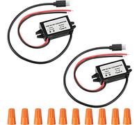 Youmile 2 Piezas DC 8-35V a DC 5V USB C DC DC Converter Buck Module 12V/24V a 5V 3A 15W Salida USB Regulador de Voltaje Reductor Cargador con Tapa de Perilla