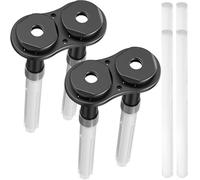 Youmile 2 piezas de accesorios para módulo humidificador USB, soporte de plástico atomizador, soporte doble con 4 piezas de filtros de algodón para humidificador para disco atomizador de 20 mm