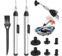 Youmile 2 piezas Extractor IC Lápiz de succión de vacío Manual de succión de vacío IC Recoger Herramienta Chip Remover Herramienta Placa de Circuito chip Puller con Puntas de Succión Ventosas Cepillo