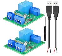 Youmile 2 piezas Módulo controlador de nivel de agua 5V interruptor de control de nivel de agua automático Módulo de sensor de nivel de líquido con destornillador de cable USB macho de dos núcleos