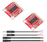 Youmile 2 piezas OEP30W Módulo amplificador de potencia digital mono DC 8-24V 36dB eplace TDA8932 con cable de audio de 3,5 mm de un solo cabezal Cable hembra de CC de un solo cabezal