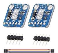 Youmile 2 piezas Sensor de luz ambiental VEML7700 3.3V-5V Lux Sensor I2C IIC 16 Bits Módulo de sensor de ambiente de luz 0~120k Lux Rango de medición de luz de alta precisión con cable dupont