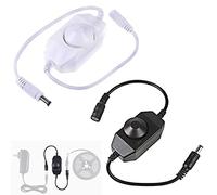 Youmile, 2 Uds., Tira de Luces LED Con Regulador de Intensidad, DC12V-24V, PWM, Controlador de Atenuación Giratorio Para Cuerda de Luz 3528 5050 5630