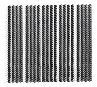 Youmile 20 piezas 2,54 mm cabezal redondo 40 pines hembra Pin Header estañado 1x40P 0,1 pulgadas Single Row recto hembra pin conector para placa de circuito, circuito IC experimento DIY