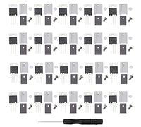Youmile 20 piezas IRFZ44N Transistor IRFZ44 N-Channel Rectificador internacional Power Mosfet 49A 55V con disipador de calor, destornillador Philips