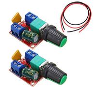 Youmile 2Pack 5A Módulo de controlador de velocidad del motor Mini DC Motor PWM Controlador de velocidad Interruptor Controlador de control Interruptor LED Dimmer 3V 6V 12V 24V 35V Max 90W