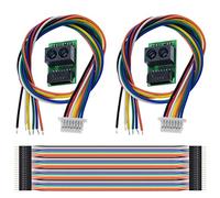 Youmile 2Pack Módulo de sensor de distancia GP2Y0E03 Sensor de rango infrarrojo 4-50CM Salida I2C para Arduino con cable M-M Dupont 20PIN
