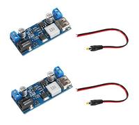 Youmile 2Pcs 12v a 5v 5A Convertidor Fuente de alimentación reductora 24V / 12V a 5V 5A Regulador de voltaje CC 9V-36V Reducción a CC 5V-5.3V Transformador de voltios 3.5-6A