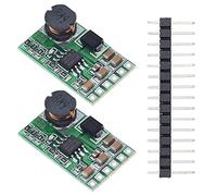 Youmile 2PCS DC-DC Buck Converter 4.5V-27V a 3V 3.3V 3.7V 5V 6V 7.5 9V 12V Fuente de alimentación reductora Módulo regulador de voltaje de alta eficiencia DD2712SA con cabezal de clavija