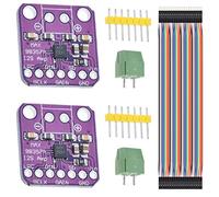 Youmile 2PCS MAX98357 Módulo amplificador de potencia de audio I2S Clase D Placa de amplificadores de audio sin filtro para Arduino, Raspberry Pi, Esp32 con cable Dupont