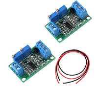 Youmile 2Pcs Módulo convertidor de Voltaje a Corriente 0-5V a 4-20mA Módulo de señal de transmisor de Voltaje a Corriente Tablero convertidor de Corriente no Aislado DC7-30V con Cable de Puente