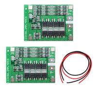 Youmile 2Pcs Placa protección PCB 25A 3S 11.1V 12.6V Li-Ion 18650 Cargador batería de Litio PCB BMS Placa protección Módulo celda lipo con Carga Equilibrio para Motor perforación Actual