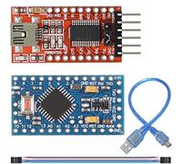 Youmile 3.3V 5V FT232RL Módulo Adaptador convertidor Serial USB a TTL Breakout FT232RL USB a Serial con Cable Mini USB Cable Pro Mini 5V / 16M