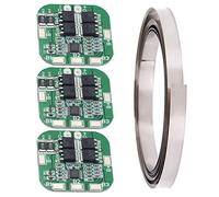 Youmile 3PCS 4S 20A 18650 Batería de litio de iones de litio BMS PCM Placa de protección PCB 14.8V / 16.8V Protección contra cortocircuitos de sobrecarga y descarga con tira de níquel