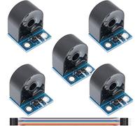 Youmile 5 piezas 5A ZMCT103C Rango Monofásico Micro Módulo transformador de corriente Sensor de corriente AC Tablero de salida de precisión activa con línea Dupont para Arduino