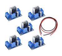 Youmile 5 piezas LM317 DC-DC Converter 4.2-40 V Buck Step-Down Regulador de voltaje ajustable Placa de circuito para Ardunio con cable de 24 AWG