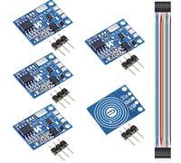 Youmile 5 piezas OE-TP Módulo de interruptor táctil capacitivo LED atenuación continua 10A DC 5-20V sensor táctil digital módulo de atenuación táctil con pinheader DuPont Cable