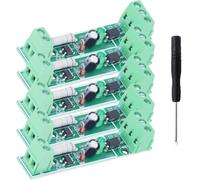 Youmile 5 piezas Optocoupler Módulo 1 Canal Opto Aislador Ac 220v Voltaje Detectar Optocoupler Aislamiento Microcontrolador Ttl Nivel 3v-5v O Plc 24v Con Destornillador De Cabeza Plana, Para Mcu.