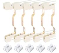 Youmile 5 pzas R7S Portalámpara de cerámica 118mm R7S Portalámpara con cable Conector portalámpara de doble casquillo Halógeno con terminal de crimpado CH-2