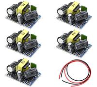 Youmile 5 uds AC-DC 5V 700mA 3,5 W módulo Buck fuente de alimentación convertidor Buck módulo reductor con cable rojo y negro