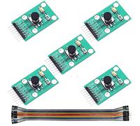 Youmile 5Pack Button Module Rocker Five Direction Button Module Navigation para MCU AVR Game 5D Rocker Joystick Teclado Independiente para Arduino Joystick Módulo de 5 Canales con Cable Dupont