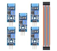 Youmile 5PACK Módulo de sensor de vibración SW-420 Detector de interruptor de alarma de movimiento Kit electrónico de bricolaje para Arduino con cable Dupont