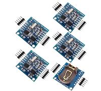 Youmile 5Pack RTC I2C Módulo para Arduino I2C RTC DS1307 AT24C32 Módulo de Reloj en Tiempo Real 24C32 Memoria de Alta precisión para AVR Arm PIC SMD Compatible con para Arduino con 60 Pines