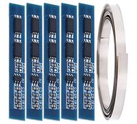 Youmile 5PCS 2S 3A 7.4V 8.4V Placa de protección de batería de Litio 18650 Módulo de Cargador BMS Placa de protección de PCB para celda de batería de Litio de Iones de Litio con Tira de níquel