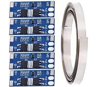 Youmile 5PCS 2S 8A 7.4V Placa de protección de batería de Litio 18650 Módulo de Cargador BMS Placa de protección de PCB para celda de batería de Litio de Iones de Litio con Tira de níquel