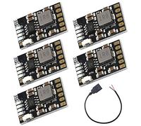 Youmile 5PCS 5V 2A Módulo Integrado de Descarga de Carga 3.7V 4.2V para Carga de batería de Litio 18650 Boost Fuente de alimentación móvil Protección de Carga y Descarga con Cable USB Hembra
